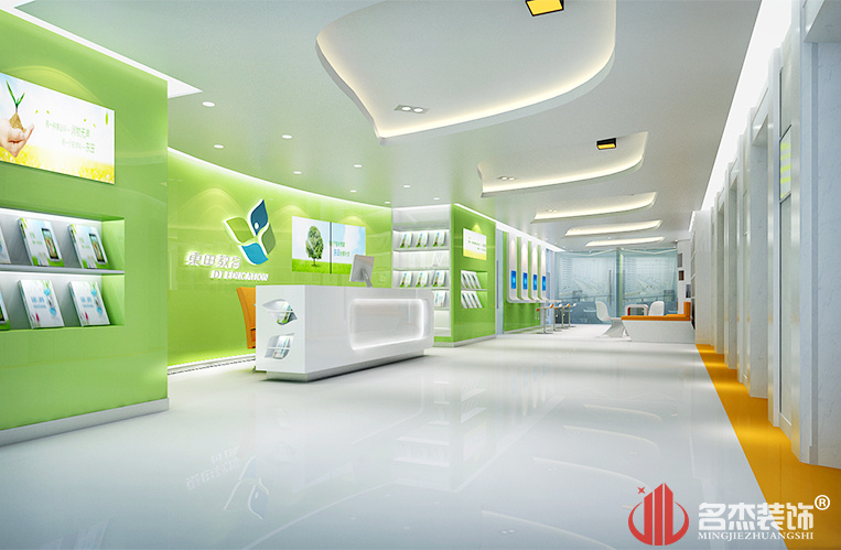 东田教育培训机构前台装修设计