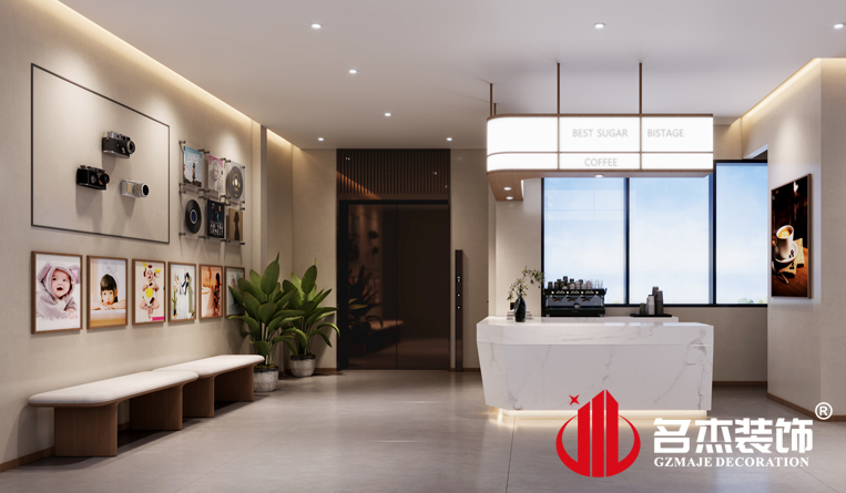 电梯间吧台装修设计效果
