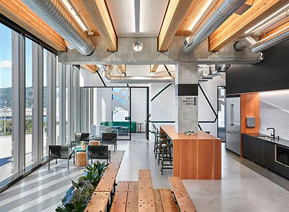 拥抱体育运动为规范的办公室装修设计空间是怎样打造的——Adidas