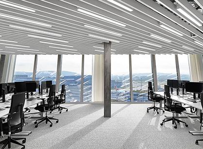 打造一个切合新办正义念的办公室装修设计空间——国际药业集团