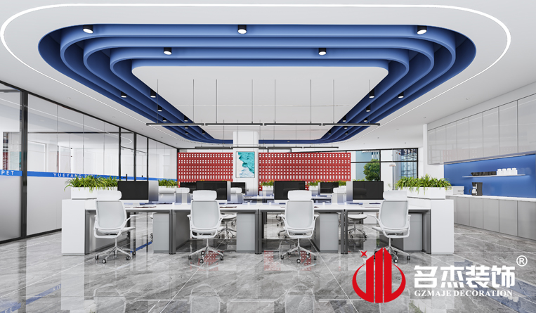 开放办公区装修设计效果